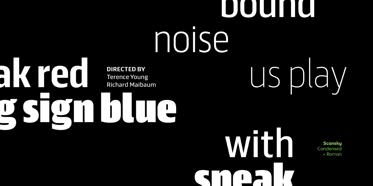 Scansky Condensed Extra Light Italic Font preview